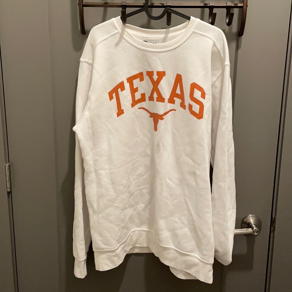 White University of Texas longhorn sweatshirt